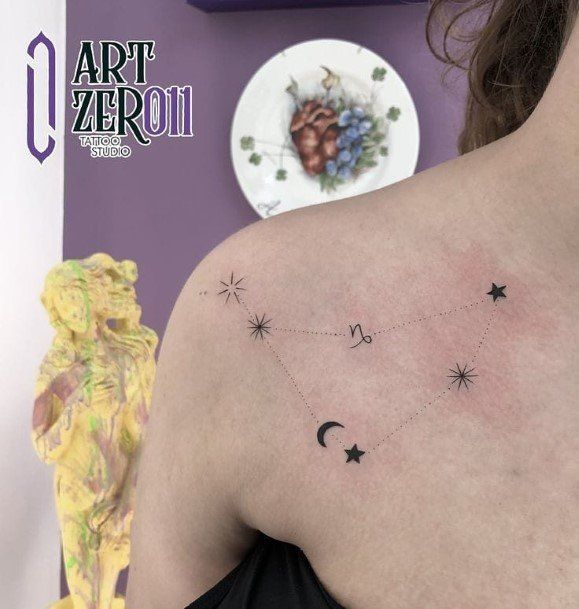 Tattoo Ideas Capricorn Design For Girls