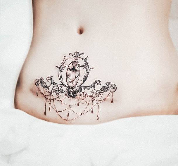 Tattoo Ideas Chandelier Design For Girls