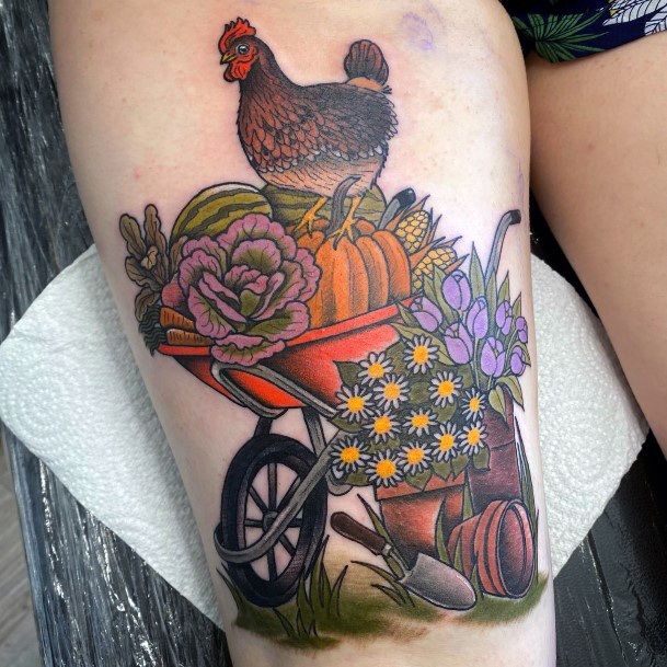Tattoo Ideas Chicken Design For Girls