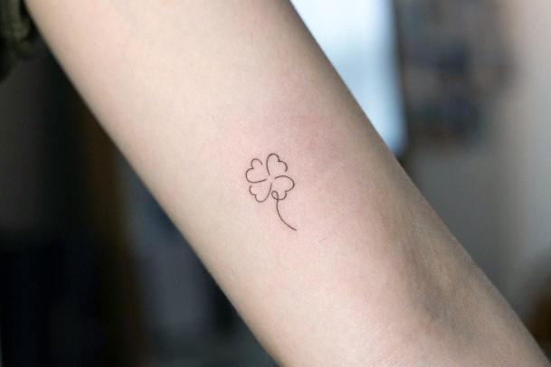 Tattoo Ideas Clover Design For Girls