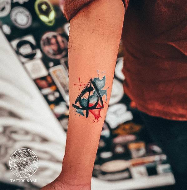 Tattoo Ideas Deathly Hallows Design For Girls