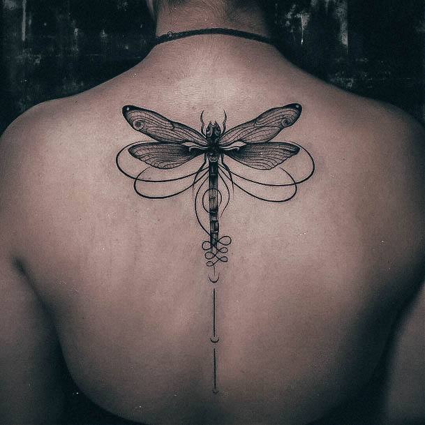 Tattoo Ideas Dragonfly Back Design For Girls