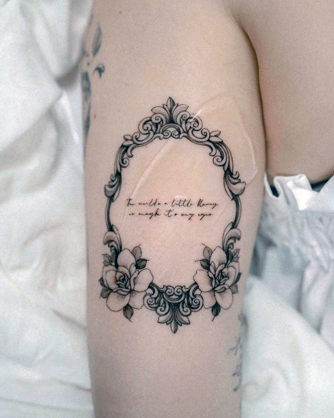 Tattoo Ideas Frame Design For Girls