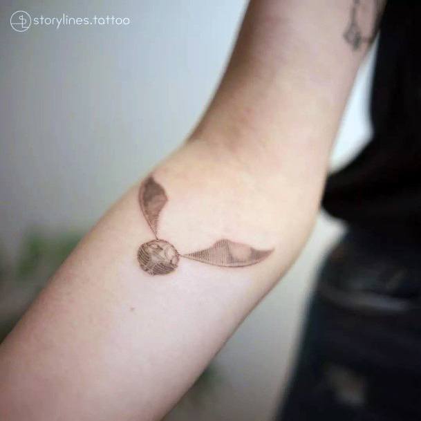 Tattoo Ideas Golden Snitch Design For Girls