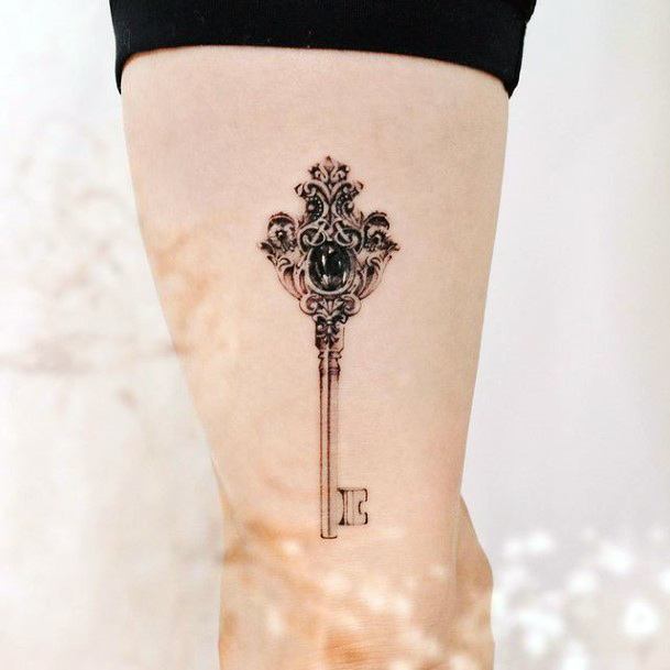 Tattoo Ideas Key Design For Girls