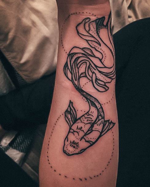 Tattoo Ideas Koi Fish Design For Girls