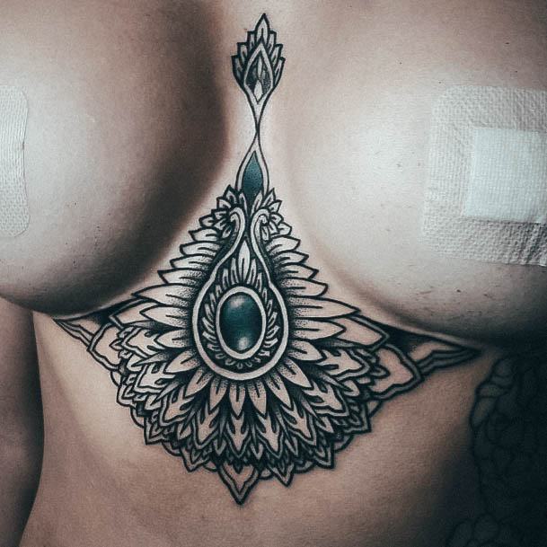 Tattoo Ideas Mandala Design For Girls Sternum