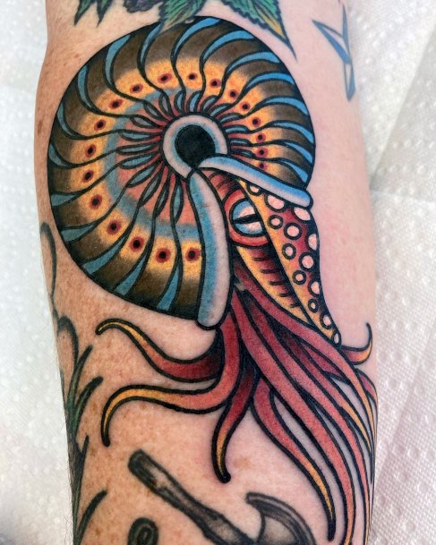 Tattoo Ideas Nautilus Design For Girls