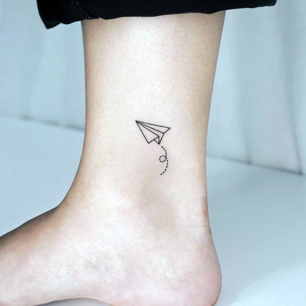 Tattoo Ideas Paper Airplane Design For Girls