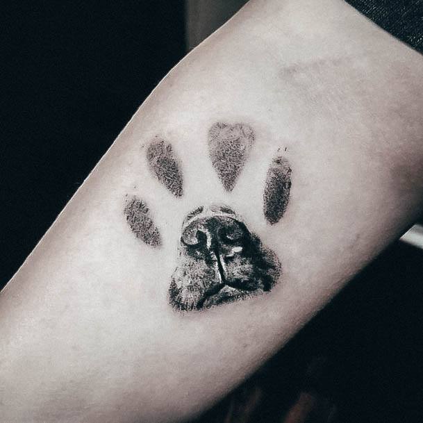 Tattoo Ideas Paw Print Design For Girls