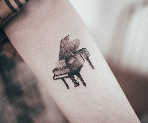 Tattoo Ideas Piano Design For Girls