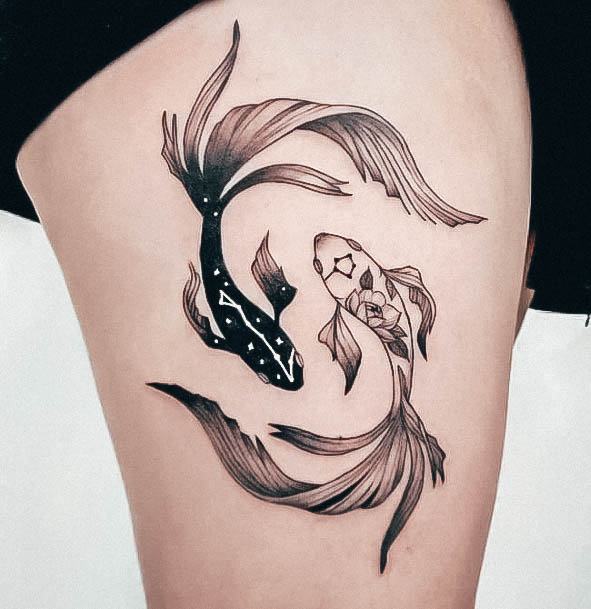 Tattoo Ideas Pisces Design For Girls