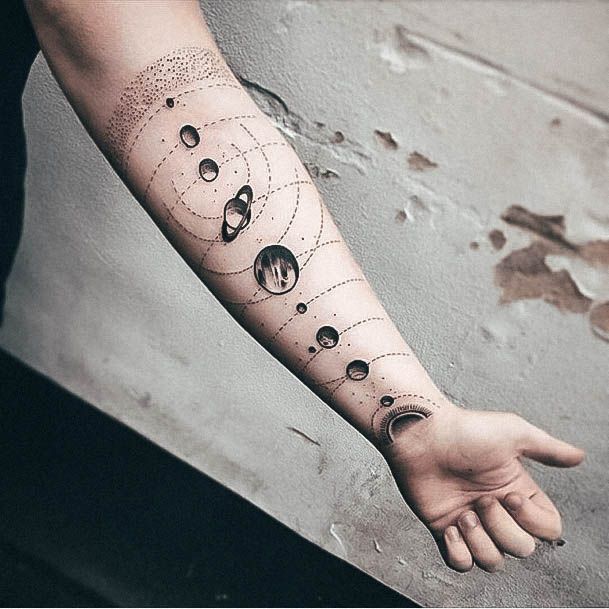 Tattoo Ideas Planet Design For Girls