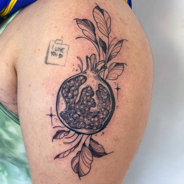 Tattoo Ideas Pomegranate Design For Girls