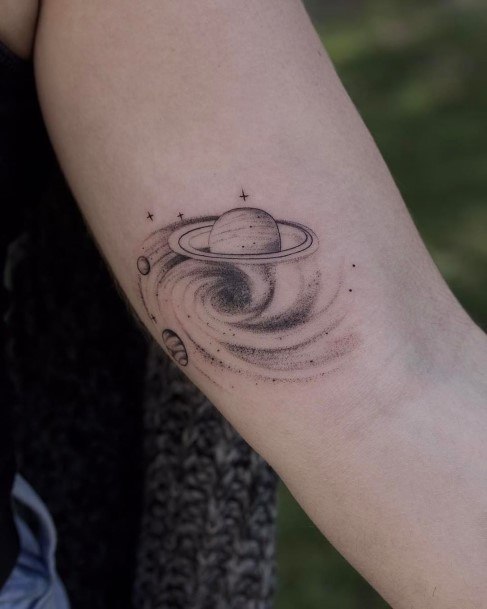 Tattoo Ideas Saturn Design For Girls