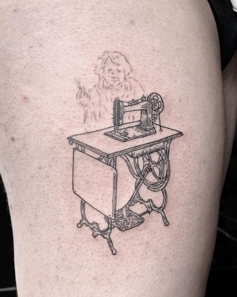 Tattoo Ideas Sewing Machine Design For Girls