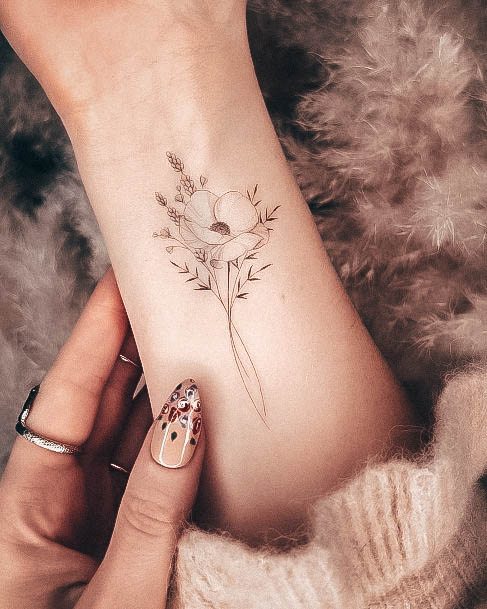 Tattoo Ideas Simple Flower Design For Girls