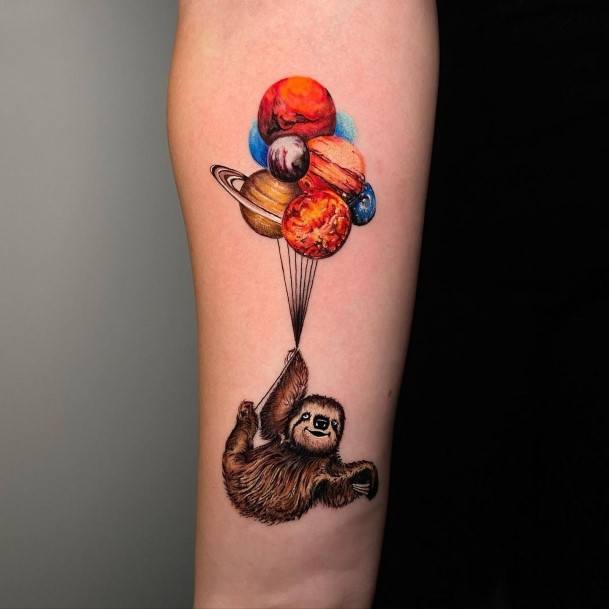 Tattoo Ideas Sloth Design For Girls