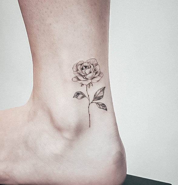 Top 100 Best Small Rose Tattoos For Women - Little Flower Design Ideas