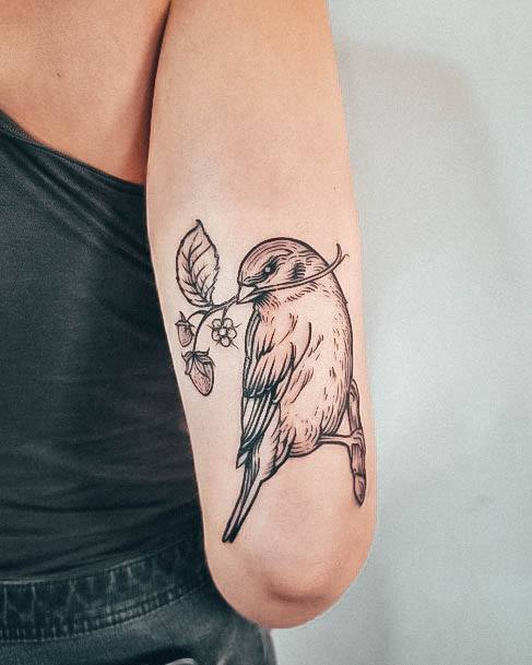 Tattoo Ideas Small Sparrow Design For Girls