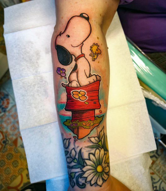 Tattoo Ideas Snoopy Design For Girls