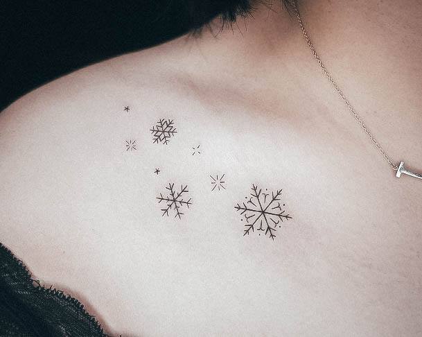 Tattoo Ideas Snowflake Design For Girls