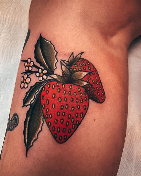 Tattoo Ideas Strawberry Design For Girls