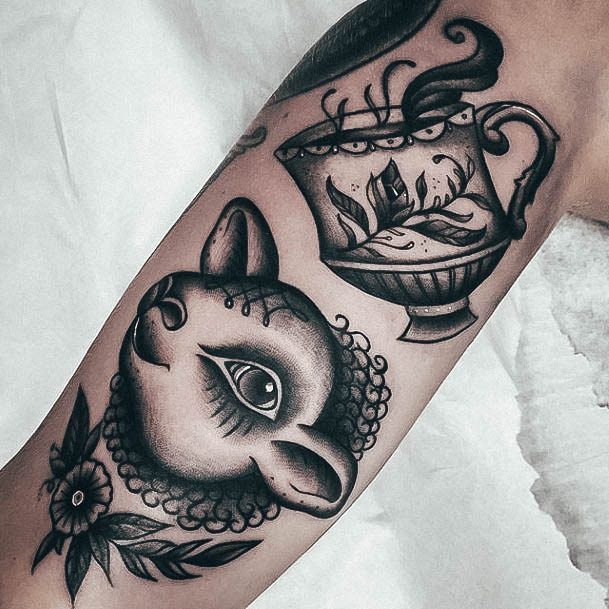 Tattoo Ideas Tea Cup Design For Girls