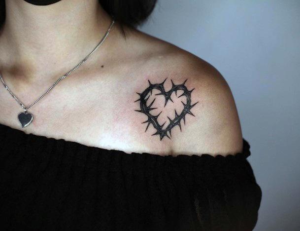 Tattoo Ideas Thorns Design For Girls