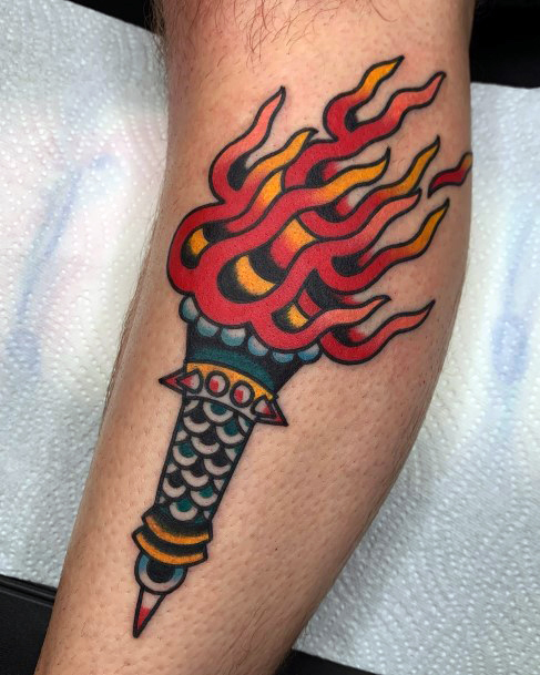 Tattoo Ideas Torch Design For Girls