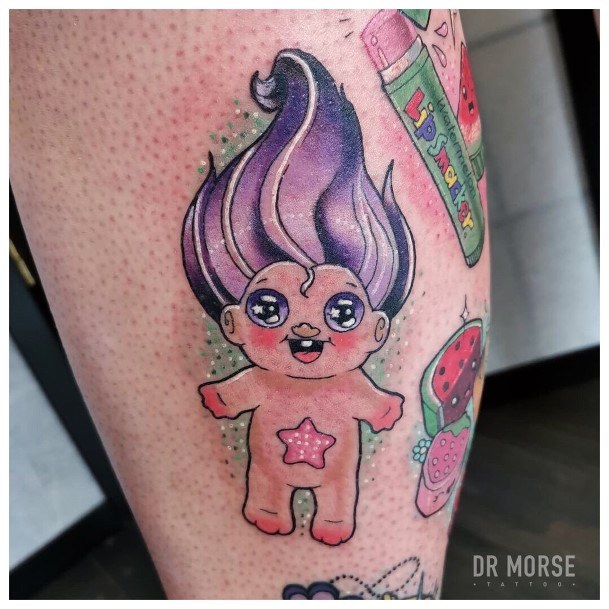 Tattoo Ideas Troll Doll Design For Girls