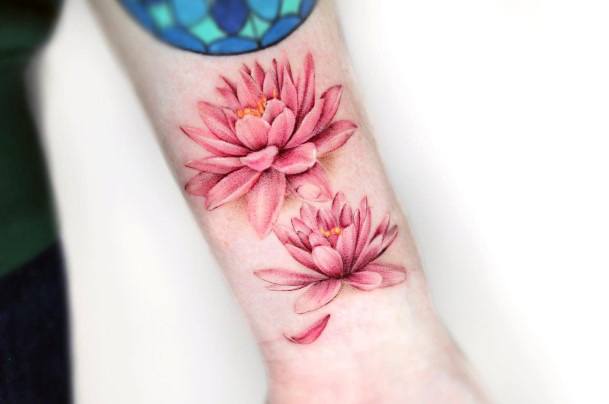 Tattoo Ideas Water Lily Design For Girls