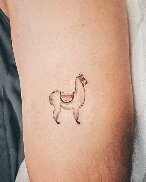 Tattoo Ideas Womens Alpaca Design