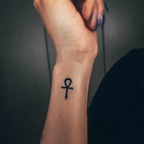 Tattoo Ideas Womens Ankh Design