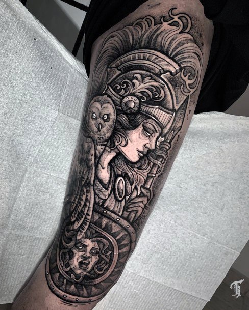 Tattoo Ideas Womens Athena Design