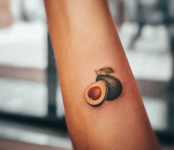 Tattoo Ideas Womens Avocado Design