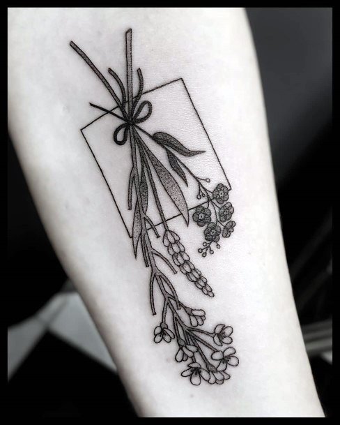 Tattoo Ideas Womens Babys Breath Design