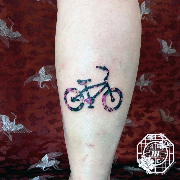 Tattoo Ideas Womens Bicycle Design