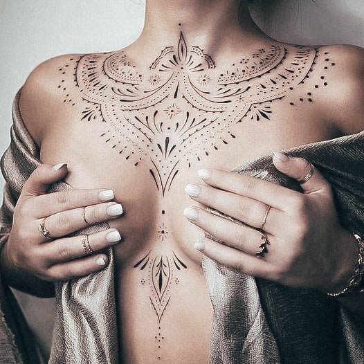 Tattoo Ideas Womens Boob Design