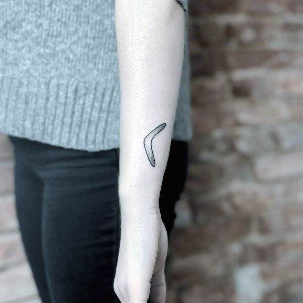 Tattoo Ideas Womens Boomerang Design