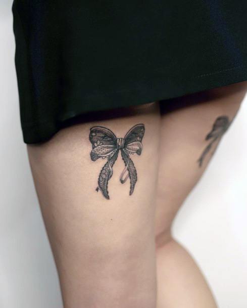 Tattoo Ideas Womens Bow Design