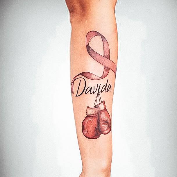 Tattoo Ideas Womens Breast Cancer Design