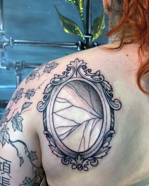 Tattoo Ideas Womens Broken Mirror Design