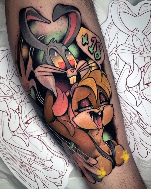 Top 100 Best Bugs Bunny Tattoos For Women  Looney Tunes Design Ideas