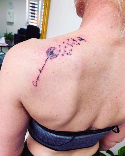 Tattoo Ideas Womens Carpe Diem Design