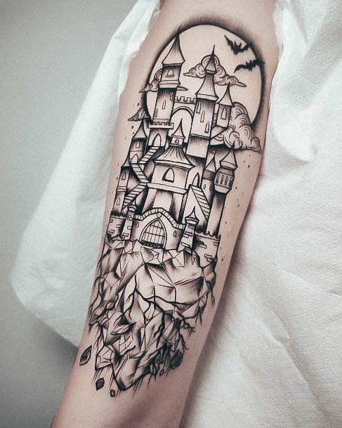 Tattoo Ideas Womens Castle Design