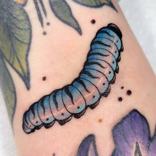 Tattoo Ideas Womens Caterpillar Design