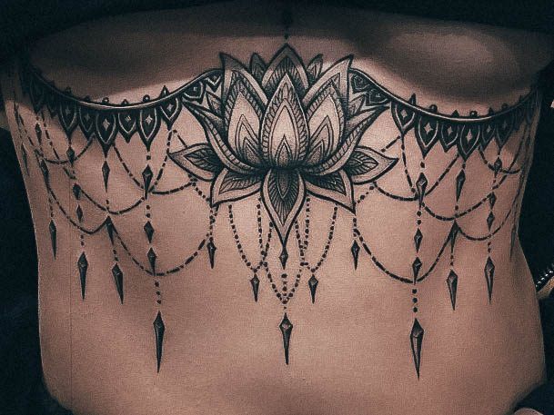 Tattoo Ideas Womens Chandelier Design