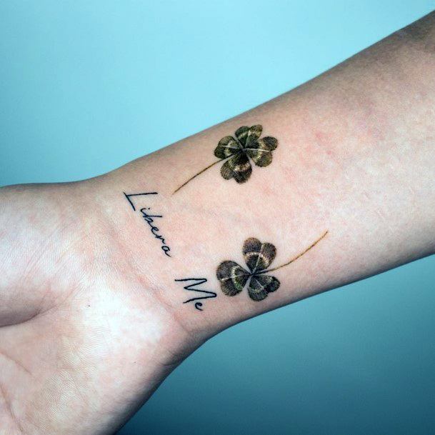 Tattoo Ideas Womens Clover Design