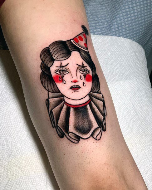 Tattoo Ideas Womens Clown Design